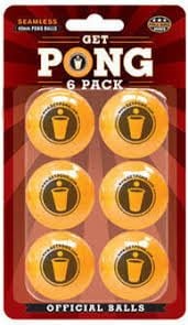 BEER PONG BALLS 6 PACK