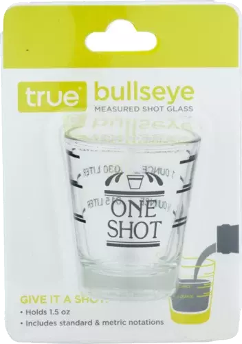 SHOT GLASS 2 OZ GLASS CARDED