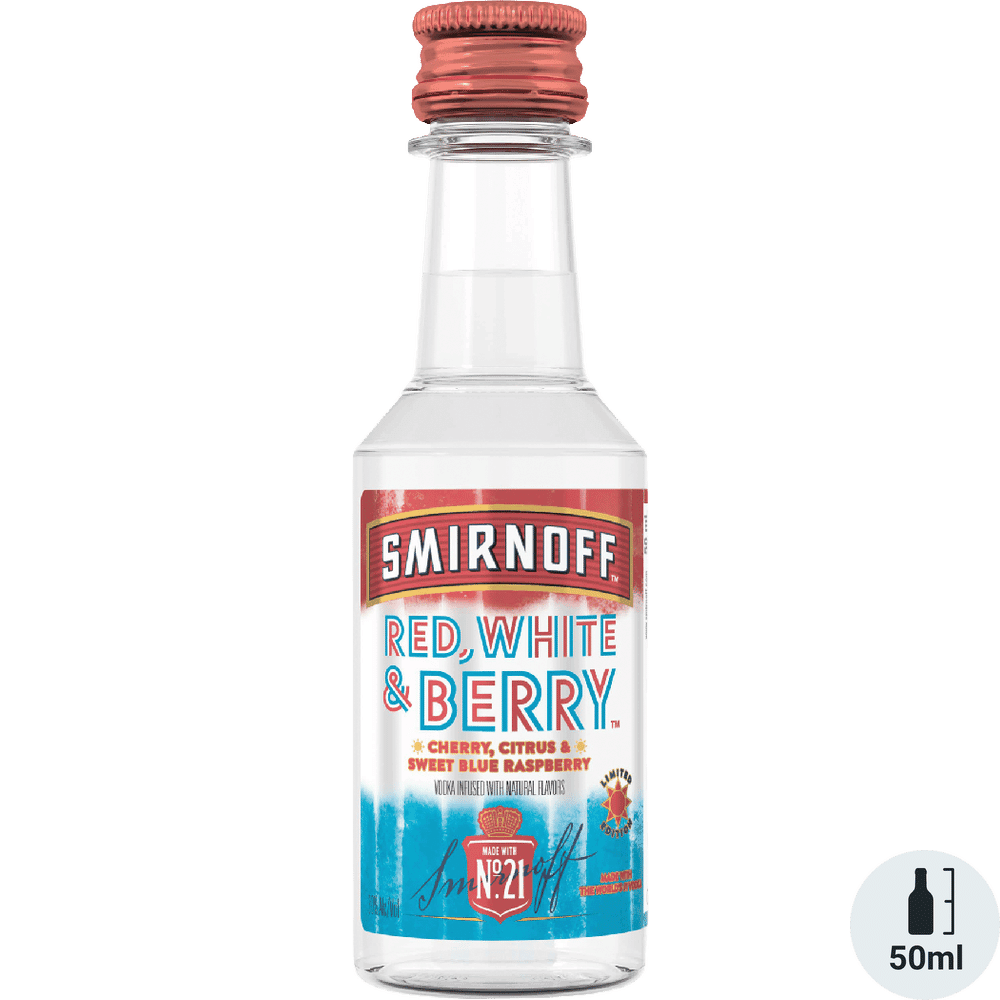 SMIRNOFF RED WHITE & BLUE 50 ML - 10 Pack