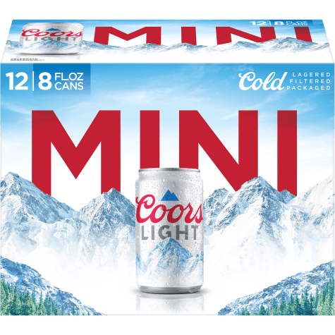 COORS LIGHT MINI 8OZ. 12  C