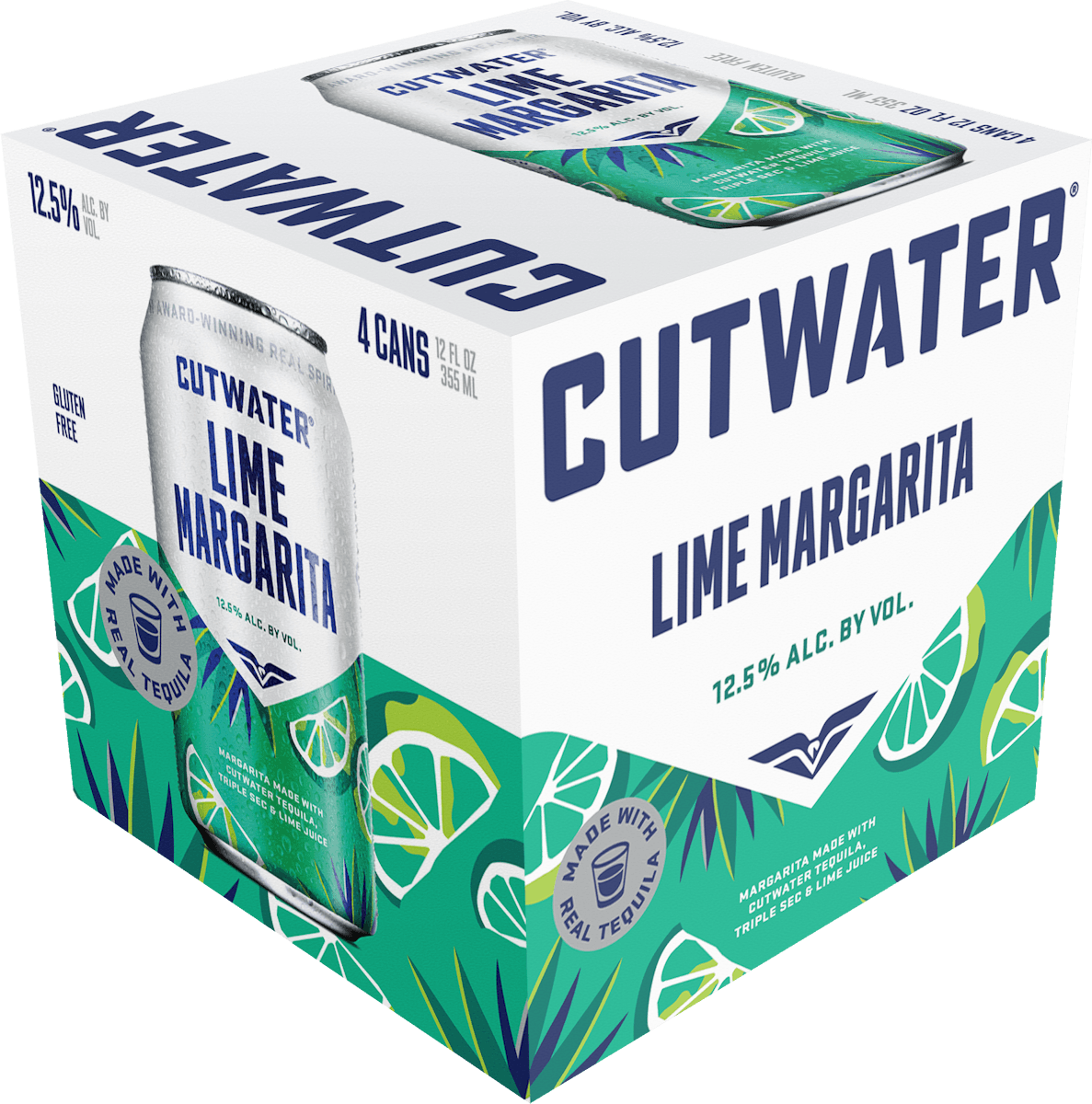 CUTWATER LIME TEQUILA MARGARITA 4 PK