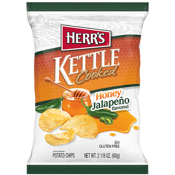 HERR'S HONEY JALAPENO KETTLE CHIPS 2.5oz